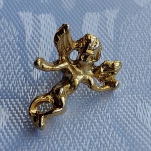 Vintage Sweet Angel Pin. Holy Charm Is Rare Find